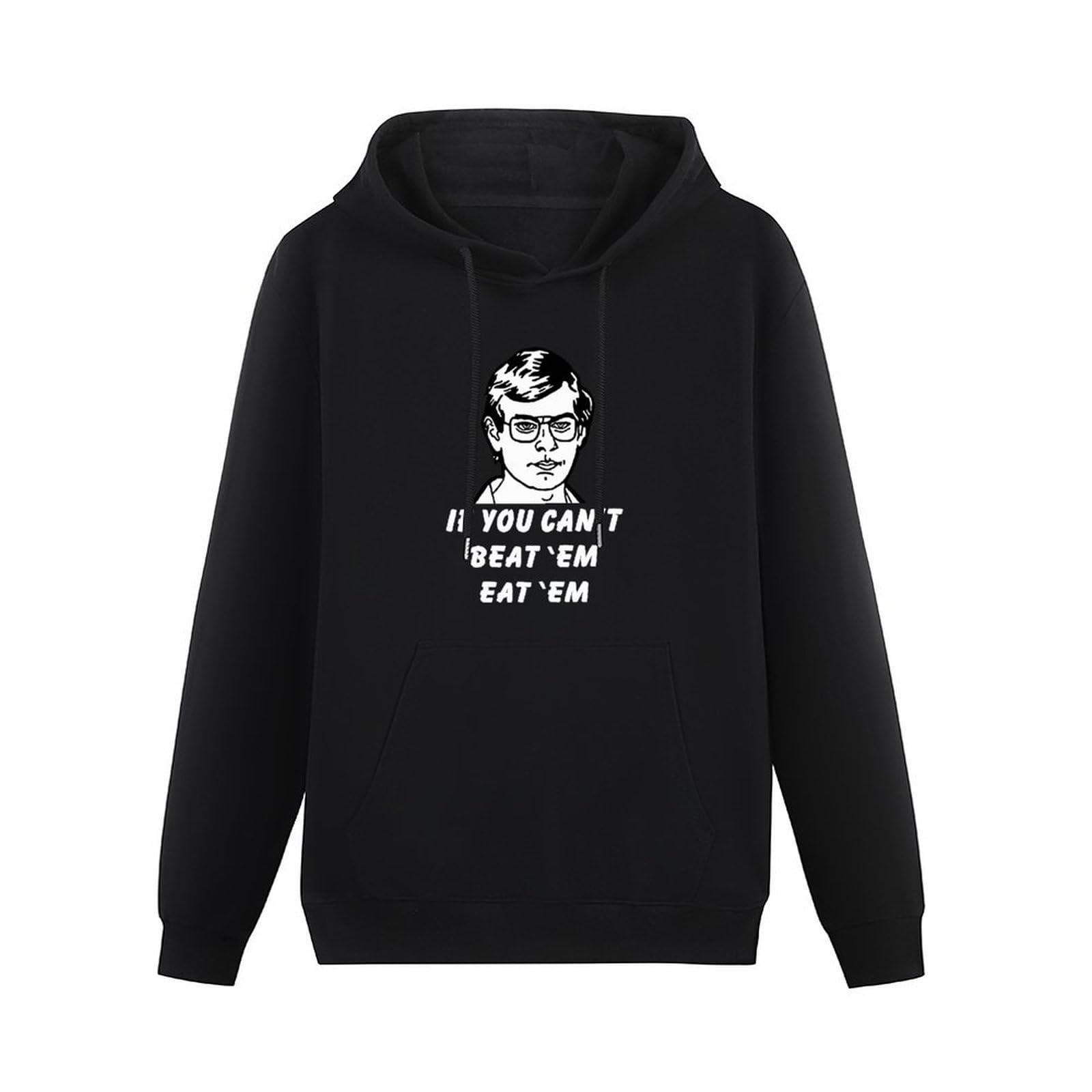 Algem Unisex Black Jeffrey Dahmer Funny Serial Killer Hoodies Long Sleeve Pullover Loose Hoody Mens Sweatershirt Size Xxl