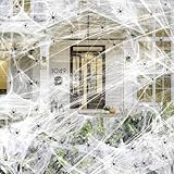 Weight: 300g (10.5 oz) Ultra stretchable webs are enough to cover 1200 sqft.This Weight is sufficient for decorating your room, windows, walls and cellar. Easy to clean up and will not damage your furniture. Material: Superior Quality Synthetic Fiber...