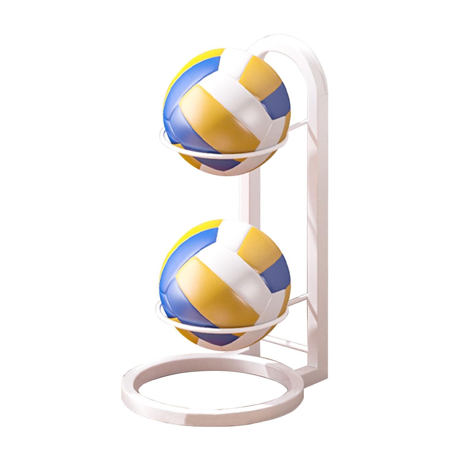 Estante de almacenamiento de metal para garaje – 2/3/4 niveles para equipos deportivos para fútbol, baloncesto, voleibol – Estante de utilidad que ahorra espacio, duradero y elegante