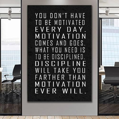 Impression de citations motivantes sur toile de bureau design - 4