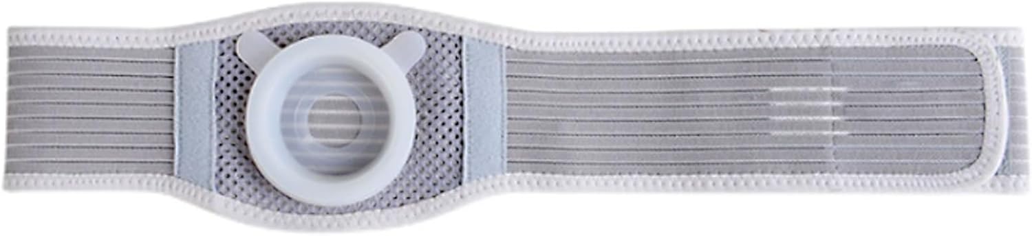 Ostomy Belts for Men Women, Ostomy Support Belt with Cuttable Aperture, Discreet Ileostomy Belt with Transparent Bags for Colostomy Patients(Large)