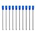 CHAOQ 2.75 Inches Ballpoint Pen Refills for Diamond Crystal Stylus Pens and Ballpoint Pens, Metal Refill, Blue Ink (Pack of 10)