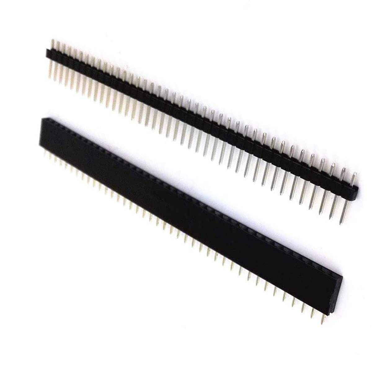 Lot De 30 Connecteurs Mâles 1 Rangée 40 Broches - Pas 2,54 Mm, En Cuivre, Pour Circuits électroniques PCB