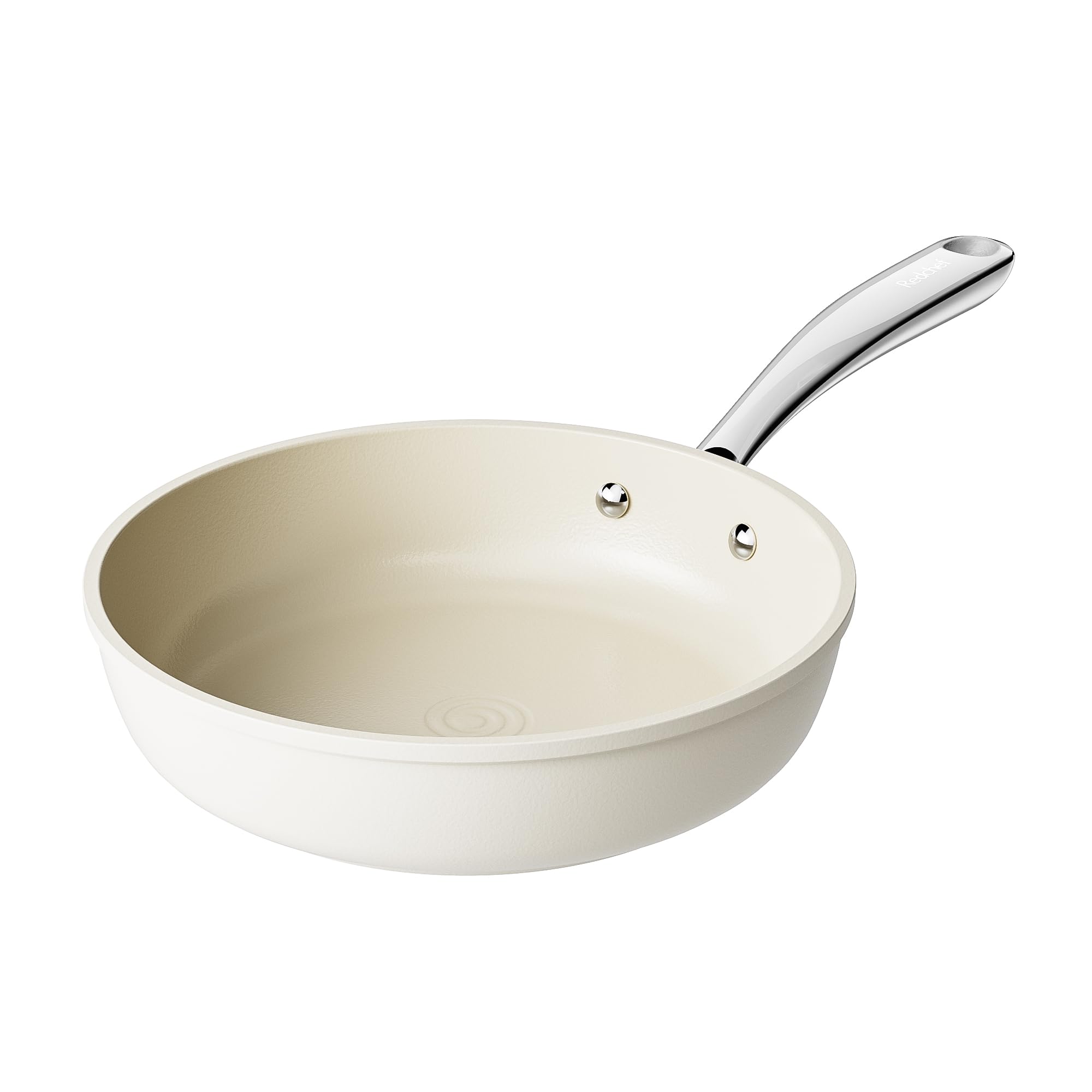 Redchef Keramik Pfannen Set Induktion, Bratpfanne 20/24/28 cm, Beige Weiß