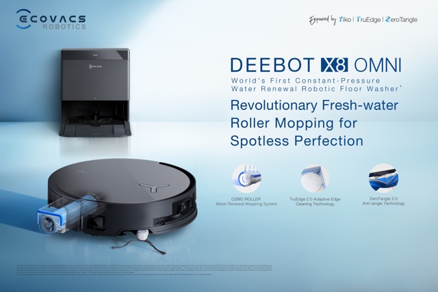 ECOVACS DEEBOT N30 PRO OMNI Robot Vacuum and Mop, 10000Pa Suction