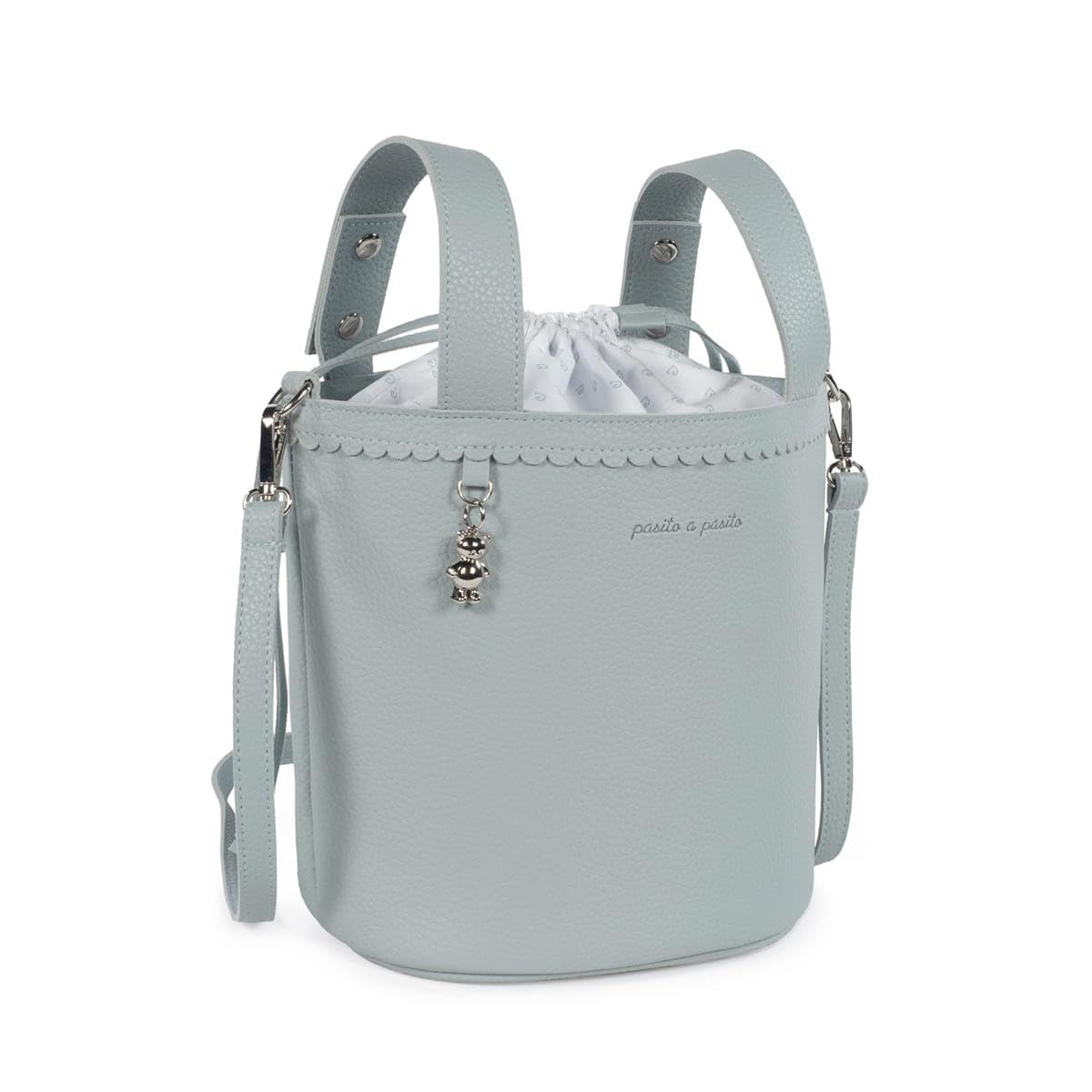 Pasito a Pasito Icon Green Bucket Bag