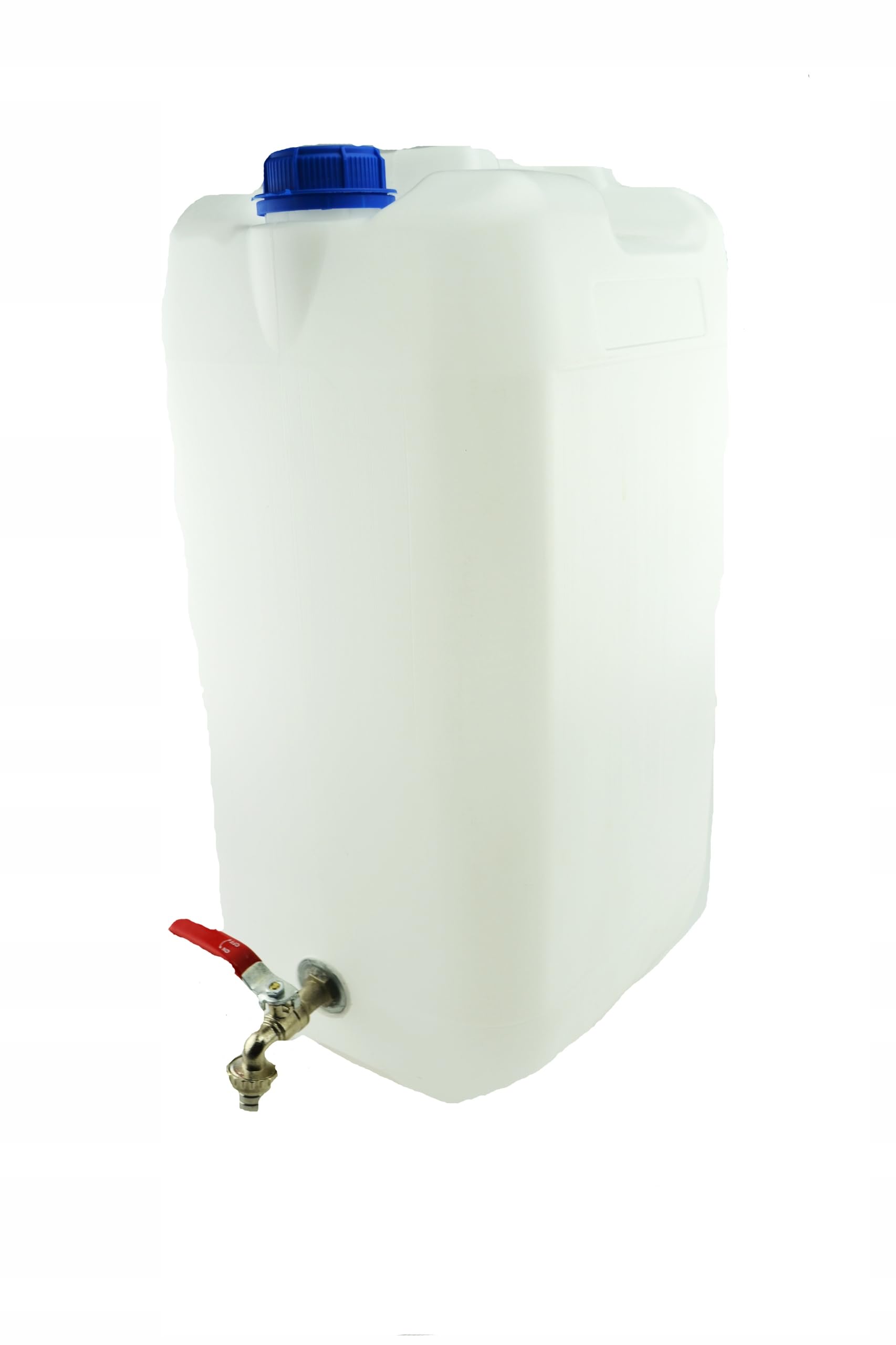Bote de agua de 30 l de plástico, tanque de agua con grifo, juego de 2 unidades, depósito de agua, bidón de agua potable, bidón de repuesto, bidón de plástico, para el hogar, jardín, coche, camping