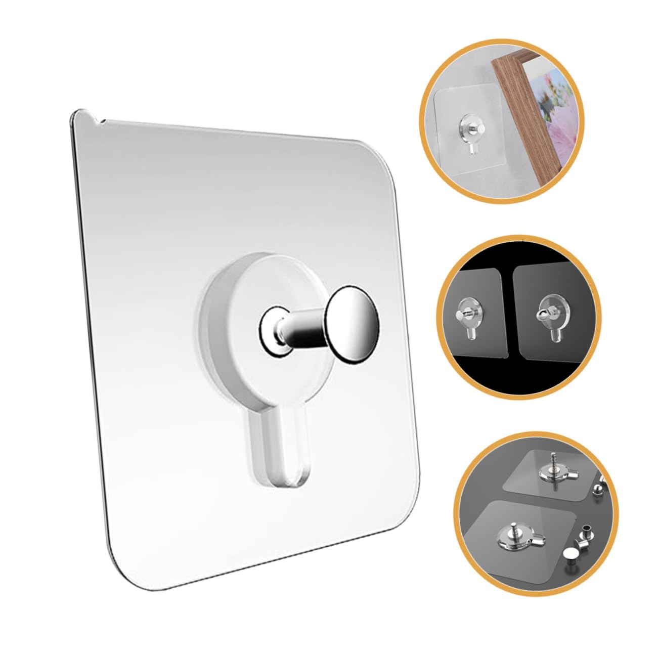 STOBOK 150 Piezas Soporte Para Colgar Cuadros Perchas Adhesivas Para Paredes Colgador Adhesivo Para Cuadros Colgadores De Pared Pequeños Ganchos Adhesivos Sin Daños Colgadores De Cuadros