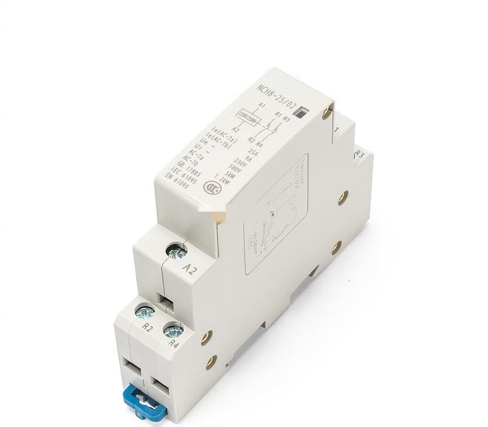 YFHGULBTK Contactor NCH8-25/20 Modular AC Household Contactors 220V 230V 25A 1NO 1NC 2NO 2NC Industrial Electrics(Nch8-25a-02 2nc)