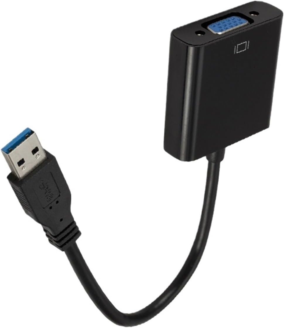USB 3.0 to VGA Adapter Video Graphic Card Display External Cable Adapter Male USB 3.0 to Female VGA Connector for PC HDTV 1080P