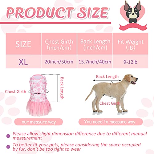 2 Pieces Dog Dress Pet Princess Dress Sweet Puppy Tutu Dresses Summer Pet Gauze Skirt Pink Purple Dog Vest Apparel Skirt… - Image 3