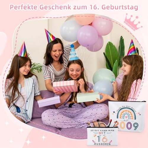 Geburtstagsgeschenk Für Mädchen 12–17 – Set Mit Becher, Pinseln, Schminktasche & Mehr
