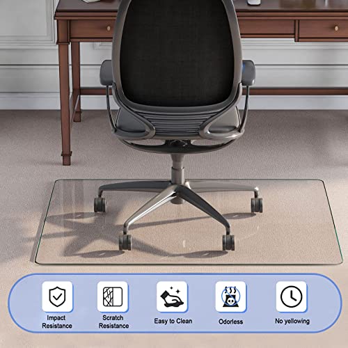 Neutype A-GE10031_T2_VC Glass Chair Mat, Tempered Glass Office Chair Mat thumb #3