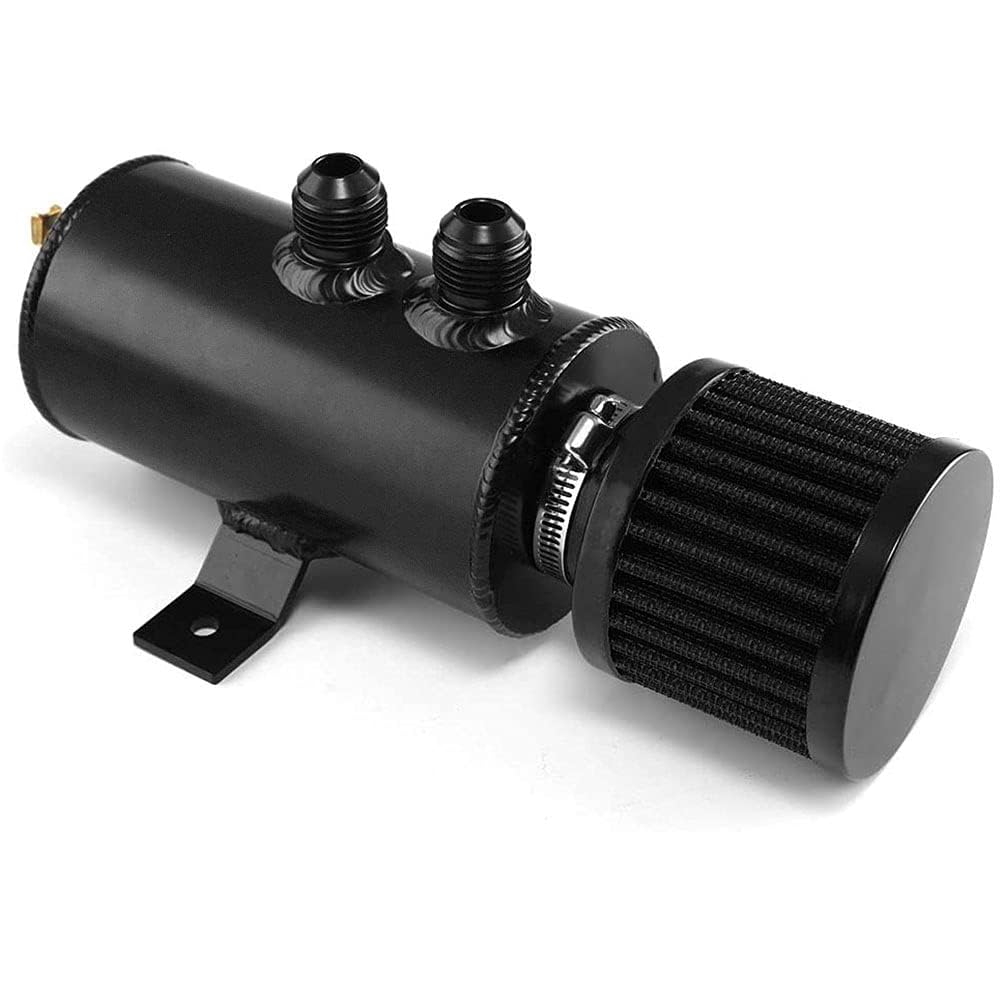 Récupérateur d'huile universel 10AN en aluminium avec valve de vidange et filtre reniflard 750 ml
