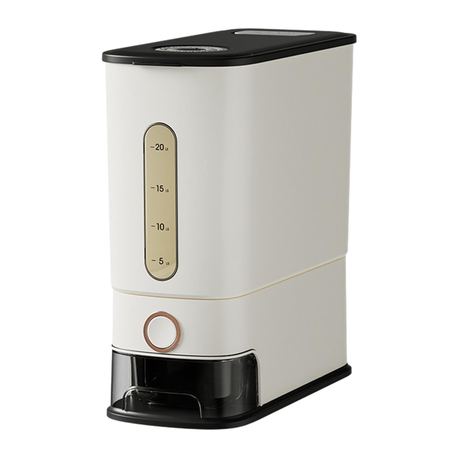 Dispenser per Riso Capacità 24L a Pressione per Conservazione | Dispenser per Riso Per Uso Domestico Famiglia Casa Cucina Piano Di Lavoro Armadio Magazzino Interno