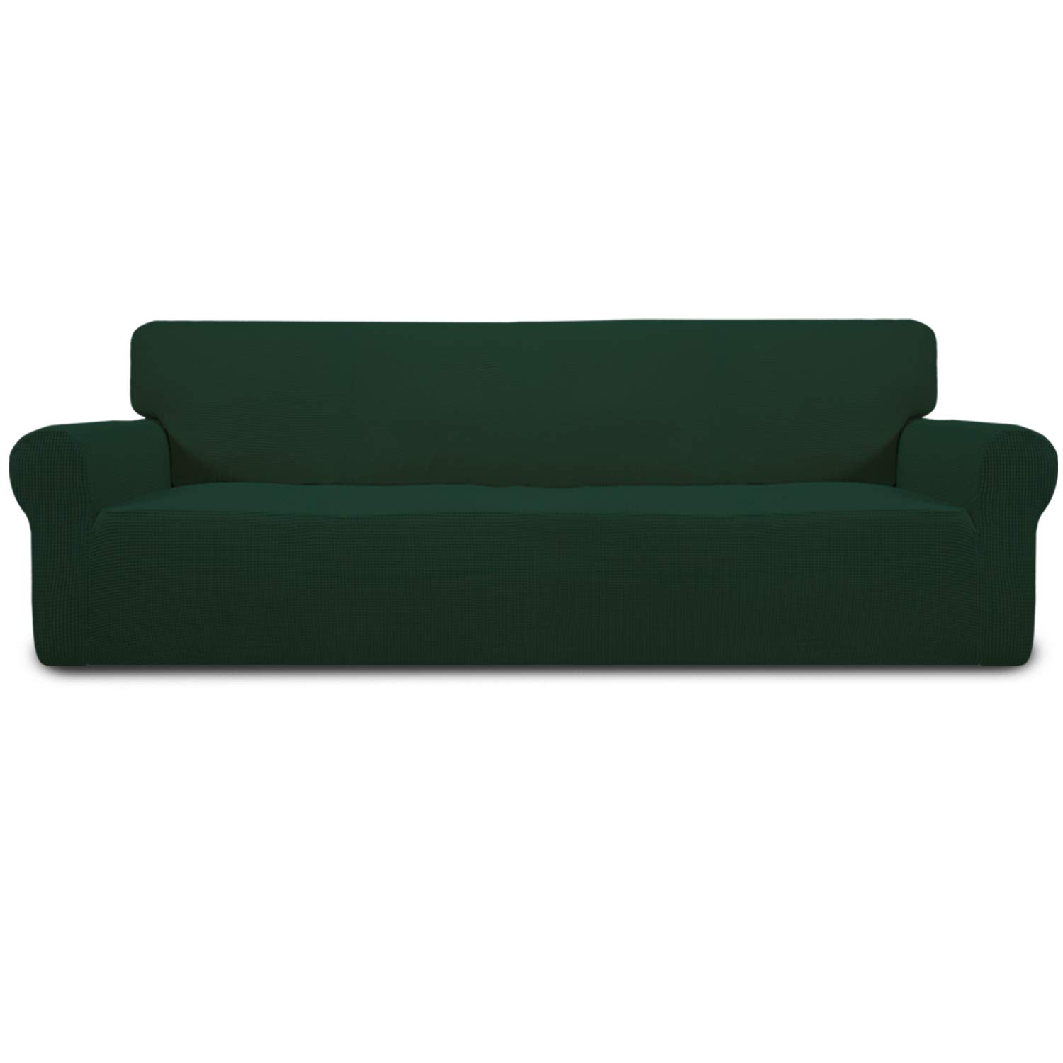 Easy-Going Stretch 4 Seater Oversized Sofa Couch Cover Dark Green
