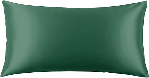 Miniatura 57 de THXSILK Funda de almohada de seda natural de 22 momme 100% seda de morera para cabello y piel, tamaño estándar 20"x26", funda de almohada de seda