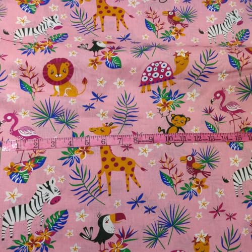 Chemise imprimée en popeline de coton No Pink Jungle taille 36XS