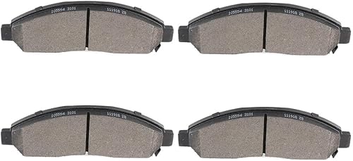 SCITOO Kit de pastillas de freno semimetálicas D1039 para Chevrolet Colorado 04-08, GMC Canyon 04-08, Isuzu i-280 2006, para Isuzu i-290 2007-2008,