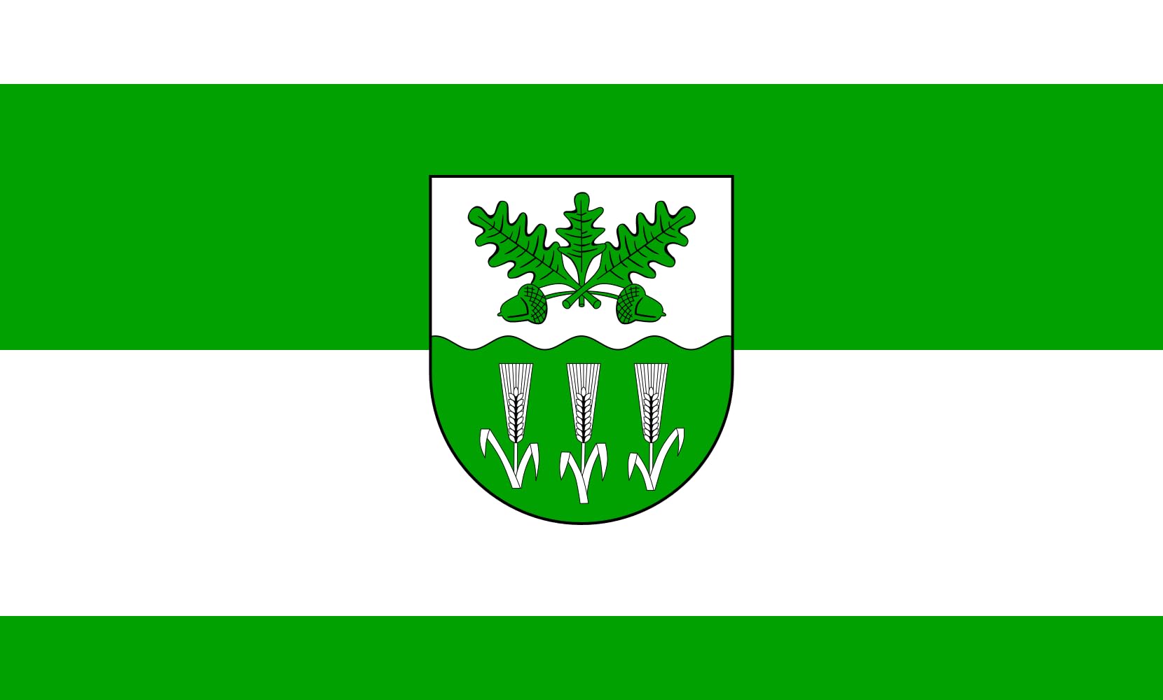 Drapeau Groß Rheide résistant aux intempéries grand format paysage 1.35m²
