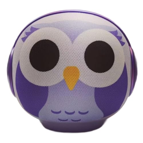 Image of Jooehyer Owl Speaker Bluetooth LED Outdoor Portable Waterproof Dual-Link Speaker High-Definition Sound Quality Purpler