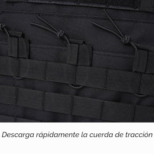 Chaleco táctico del ejército: la solución portaplacas con sistema Molle para airsoft y caza 3