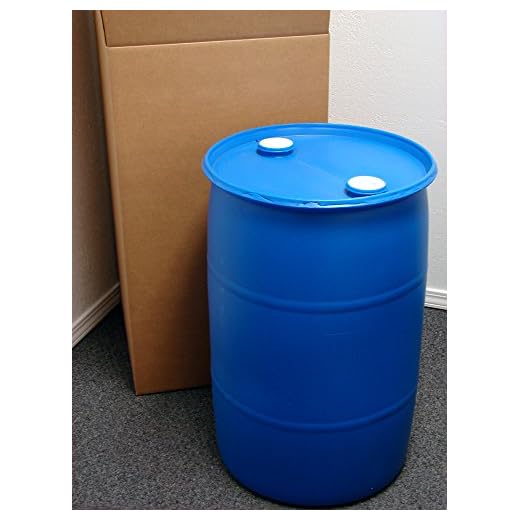 30 Gallon Drum; Emergency Water Storage Barrel, Blue - New! - Boxed! Water Container