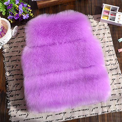 Winter Coats for Toddler Baby Girls Faux Fur Vest Winter Warm Coat Jacket Cute Thick Furry Kids Vest Dress Coat3