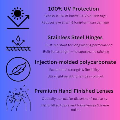 CARVE Vivian Trendy Cat Eye Sunglasses – Oversized Frames, Lightweight, 100% UV Protection, Cat 3 Lens, Effortless Style4