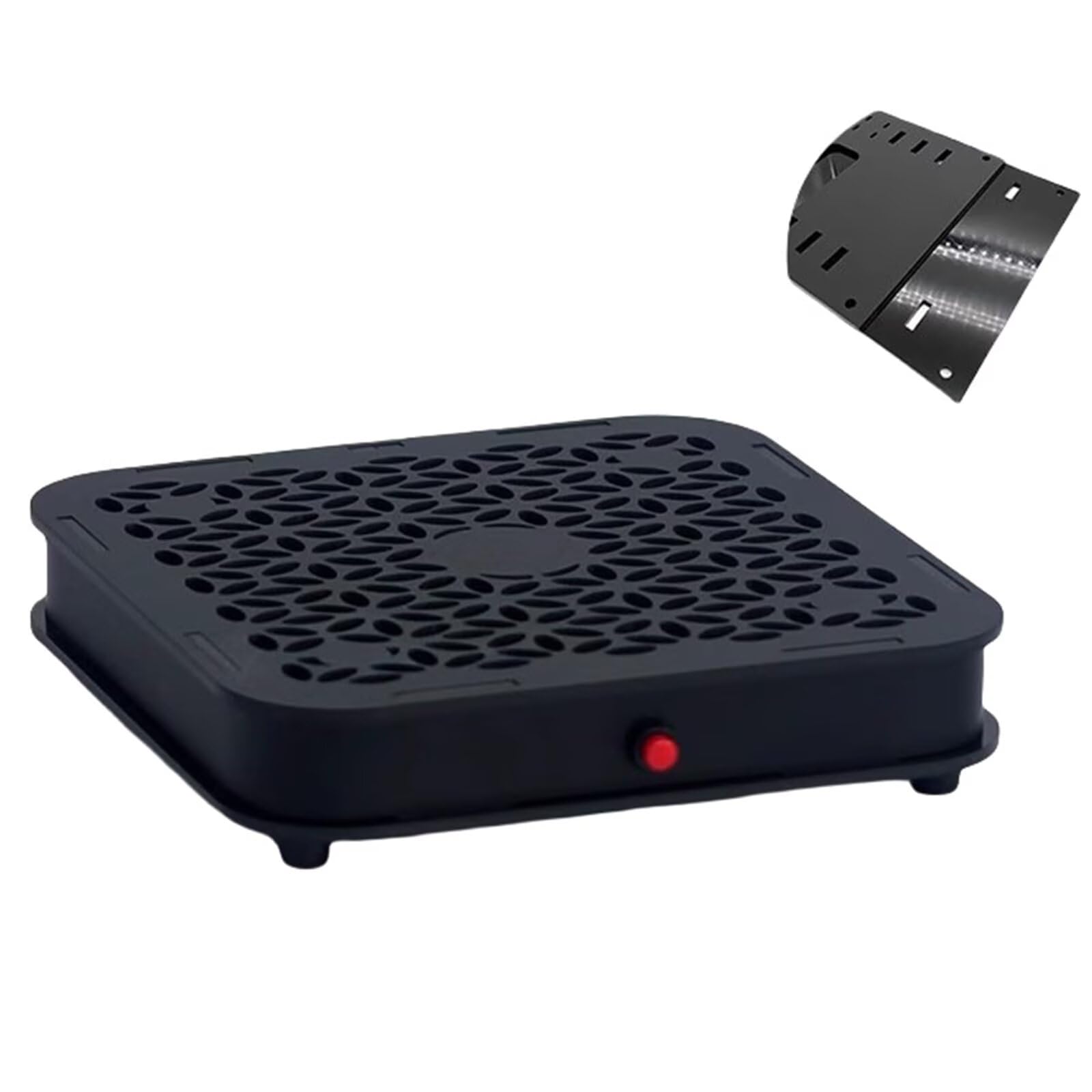 Support Mac mini, design mini ventilateur de refroidissement, châssis de modification du vent super puissant, équipé d'un ventilateur silencieux de 14 cm pour dissipateur de chaleur, et alimentation
