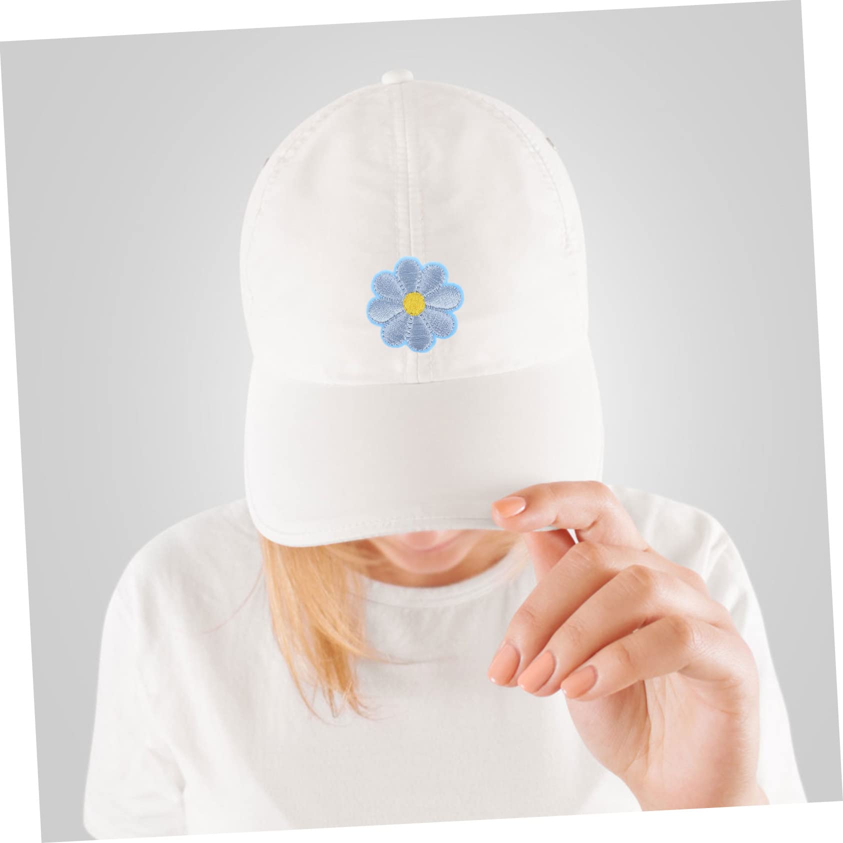 EXCEART 195 Stk Gestickter Stoffaufnäher Blumenbeete Für Kinder Dekorative Patches Abzeichen Annähen Frühlingsblumenbeete Gestickte Blumenflecken Patch-jeans Jahrgang Polyester Kombination