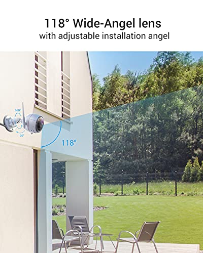 Ezviz Security Camera Outdoor 1080P Wifi, Motion Alert With Strobe Light & Siren, Ip66 Weatherproof, 100Ft Night Vision, Two-Way Audio, Works With Alexa And Google(Ctq3W) #TOP1