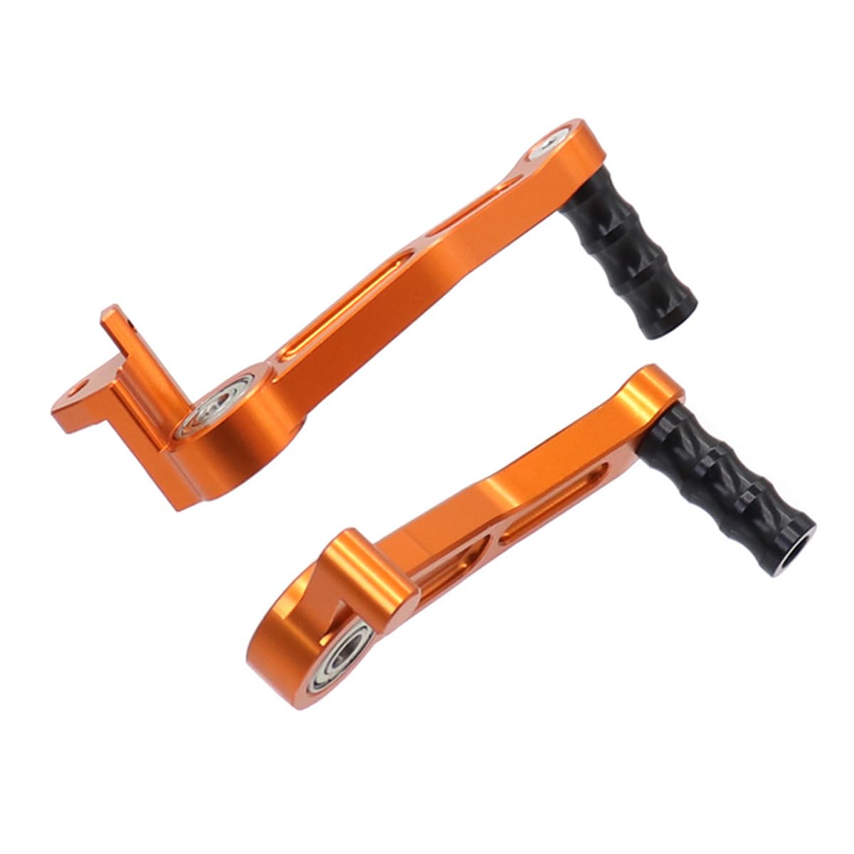 Huba Paire de pédales de frein réglables en alliage d'aluminium pour moto RC 125 200 390 125 Orange