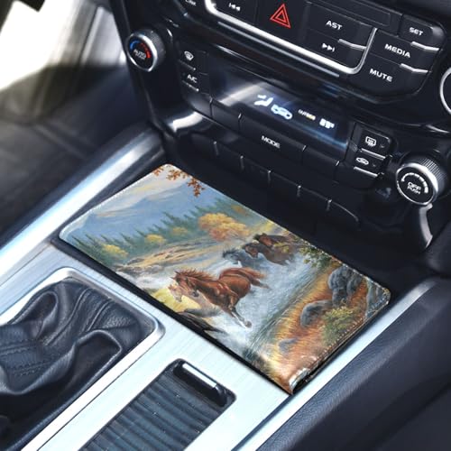 Organizador para carro de cuero miniatura 4