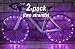 LED "BikeStrings" (Pinkish Purple Pair) - Flexible bright MicroLED bicycle light strings - Dazzling display - Light up your bike! Cast light all around you. Be safe. Be visible. Be seen.