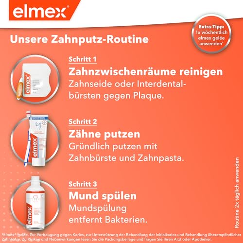 elmex Zahnpasta Intensivreinigung 50 ml – speziell für glatte und natürlich weiße Zähne – verlängert den Effekt einer professionellen Zahnreinigung – Bild 7