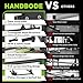 HANDBODE Power Rack with Pull Up Bar, Multi-Functional Power Cage for Home Gym, Heavy Capacity Adjustable Squat Rack Fit 6 FT, 7 FT Barbell, Weightlifting, Strength Training, Bench Press