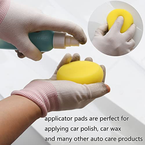 Image of 74PCS 3Inch Car Headlight Restoration and Polishing Kit, Sanding Discs with 1 /4 inch and M10 Backing Pad,Scouring Pads, Interface Pad, Wool Polishing Buffing Pad Polishing Buffing Wheel