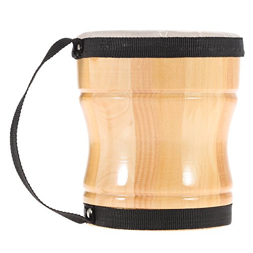 ERYUE Crianças crianças de madeira mão Bongo Drum brinquedo Musical percussão instrumento com a cint