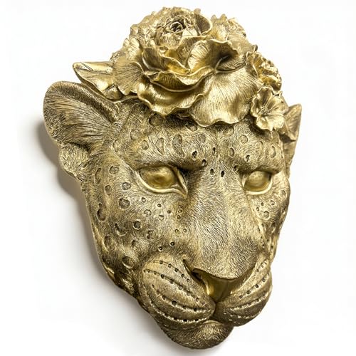 GUSFREUD Gold Leopard Wall Sculpture