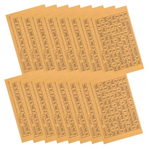 Toddmomy Money Box Decoration Stickers 20 Sheets Savings Jar Decals DIY Euro-Specific Design Versatile Financial Planning Tools