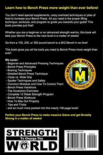 How To Bench BIG: 12 Week Bench Press Program and Technique Guide (How to Lift More Weight)