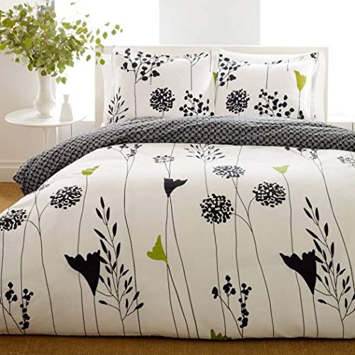 Perry Ellis Asian Lily Cotton Comforter Set, Full/Queen