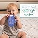Infantino My 1st Tumbler, Durable Plastic Sippy Cup with Straw & Handle, Spill-Resistant Baby Cup for On-the-Go, BPA-Free Transition Cup, Blue