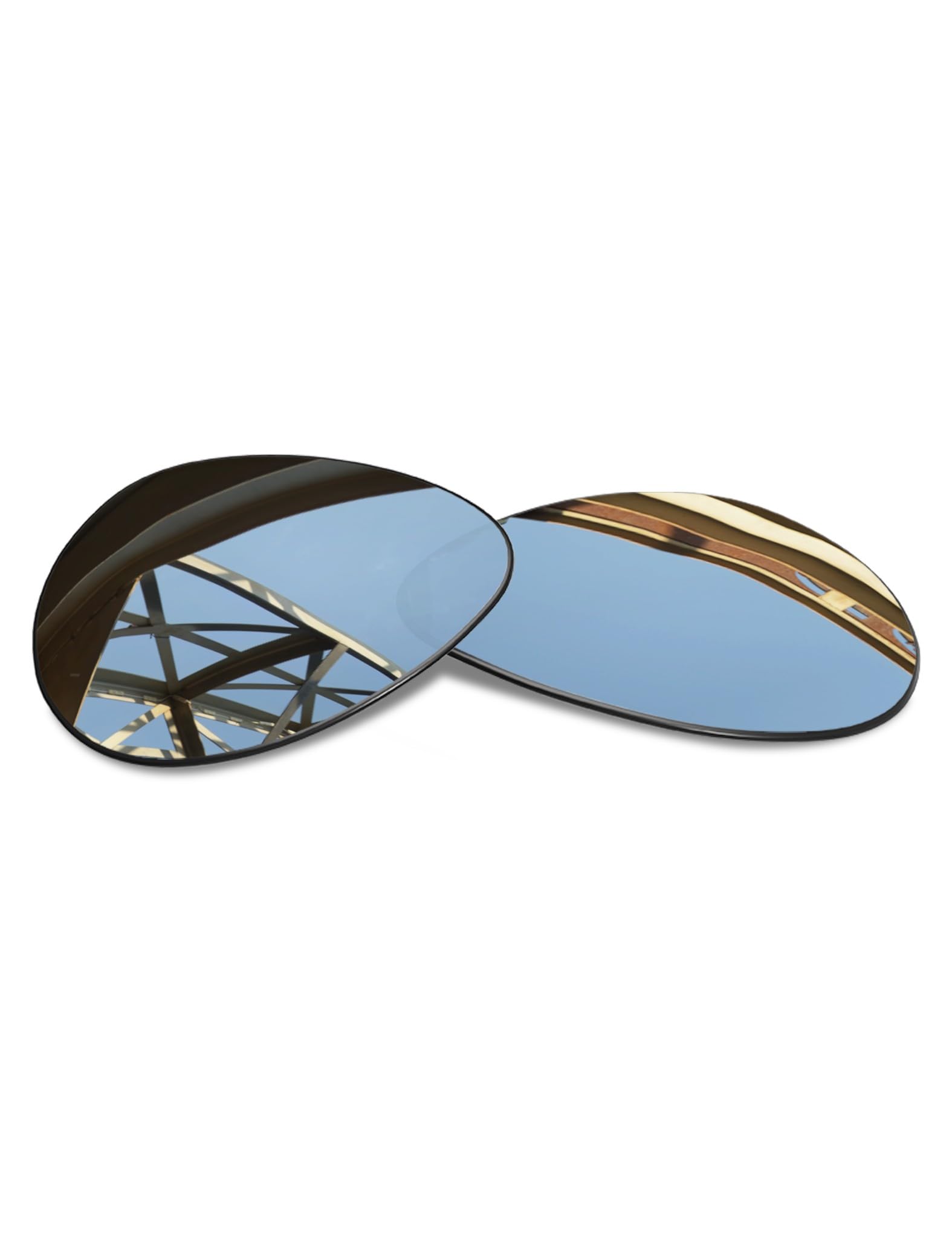 Silver Titanium Replacement Lens for Ray-Ban Aviator RB3025 55mm Sunglass