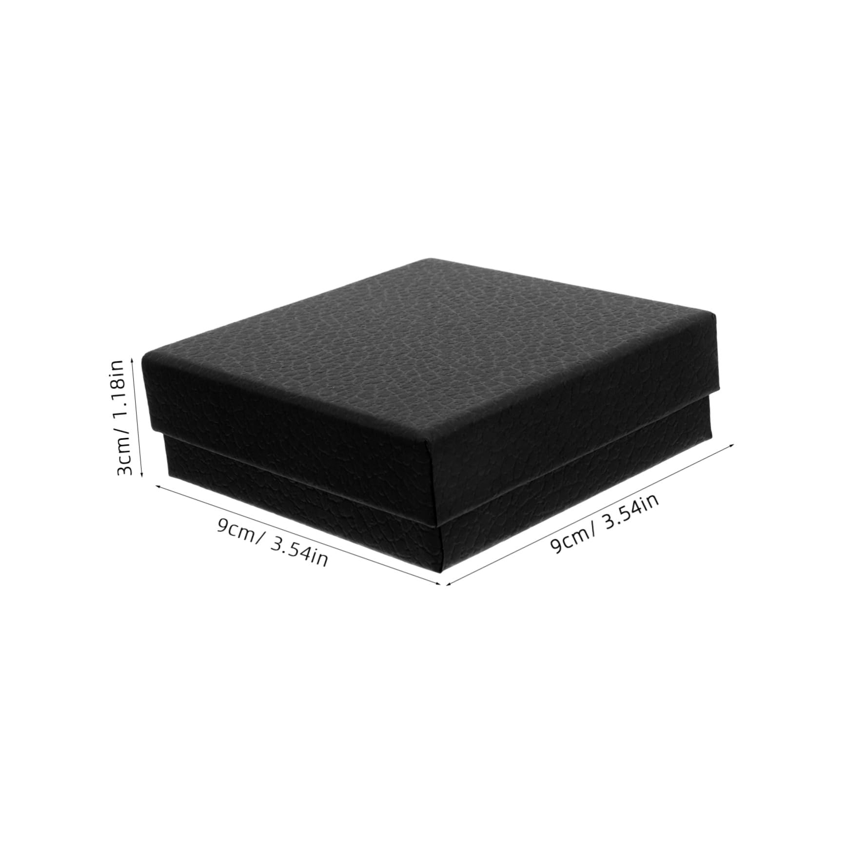 Schmuckkästchen Papier Litschi Maserung Schwarz 10 Stück Reise Schmuckbox Mit Schaumstoffpolster Für Ringe Halsketten Ohrringe Armbänder Aufbewahrung Geschenk