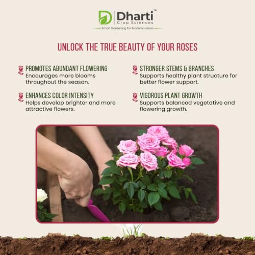 Image of Rose Mixture Fertilizer for Plants - Organic Plant Food for Bigger Blooms, Healthy Roses & Strong Root Growth - 1 KG
