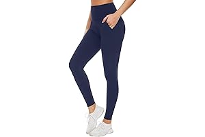 Aoliks Navy Blue Women's Leggings with Tummy Control