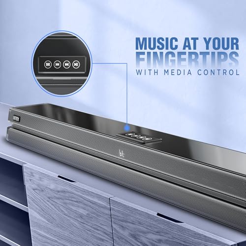 Image of Intex 2.1 Ch 240W Bluetooth Soundbar | 360 Surround Sound & Deep Bass | Remote Control | 6.5 inch Subwoofer, Bluetooth v5 | USB, HDMI, AUX in & Optical Connectivity (Black)