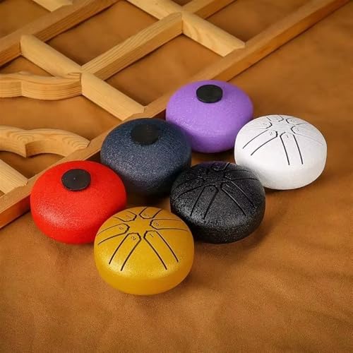 Small Steel Tongue Drum Set - 6 Pack 6 Notas 3 Pulgadas miniatura 5